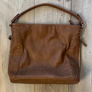 Sasha and Sofi Distressed Leather Women's Hobo Bag